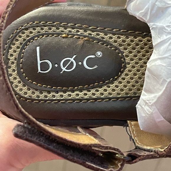 BOC women’s brown leather sling back sandal 6M - Picture 3 of 8